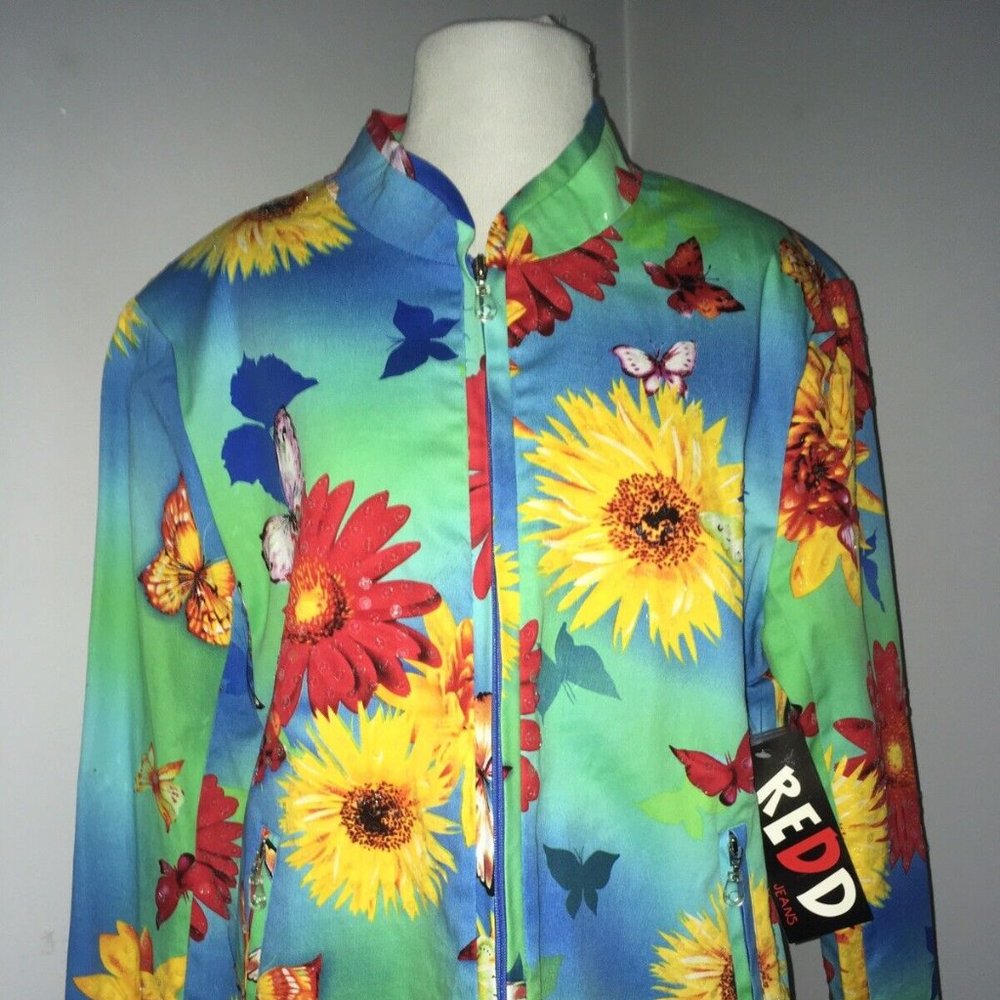 Colorful Statement Jacket from Red Jeans Sz 16